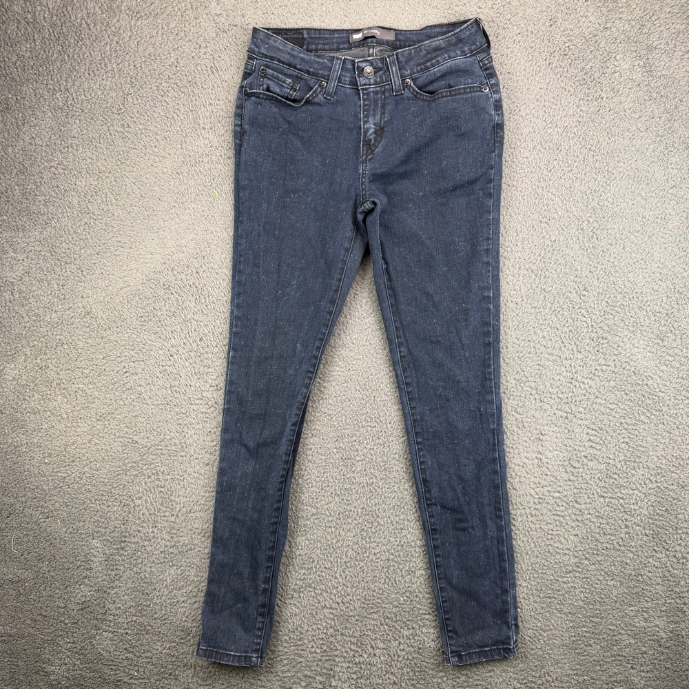 Levis 535 Legging Jeans Womens 7M Dark Wash Skinny‎ Stretch Denim Indigo Blue